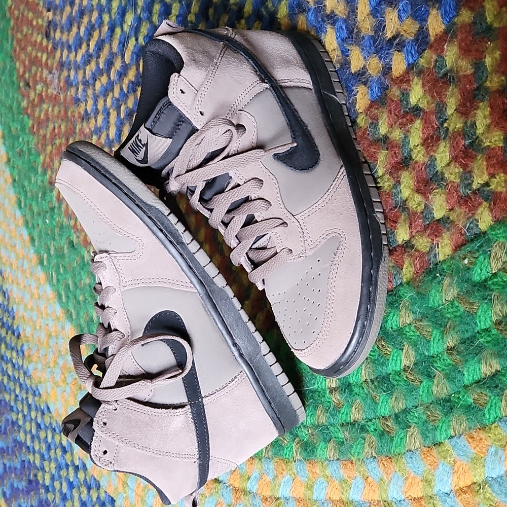 Nike Dunk hi top suede sneakers 7